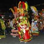 Chinelos en el carnaval de Milpa Alta