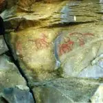 Pinturas rupestres en Milpa Alta