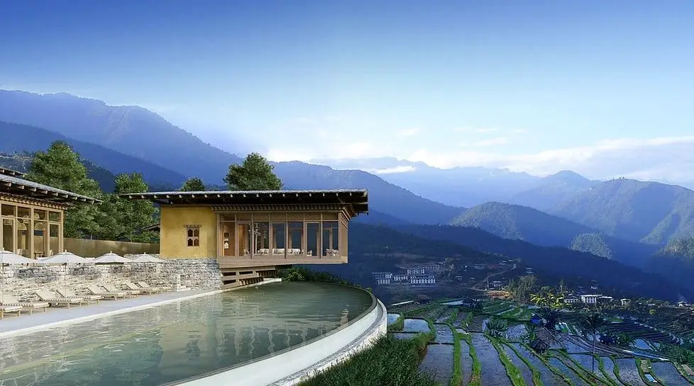 El hotel Six Senses de Bután