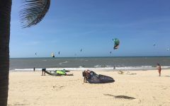 Kitesurf deporte acuático playa