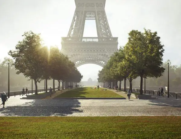 Proyecto de Parque en París alrededor de la Torre Eiffel