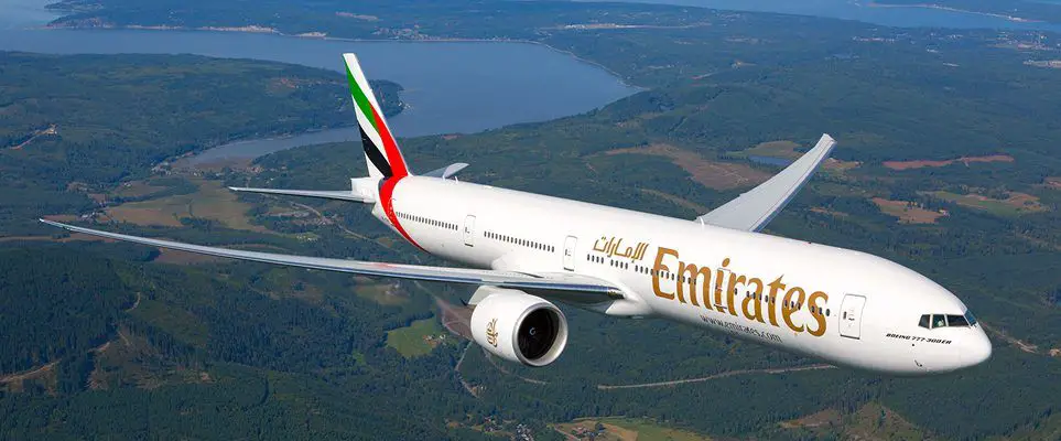 Avión de Emirates Airlines