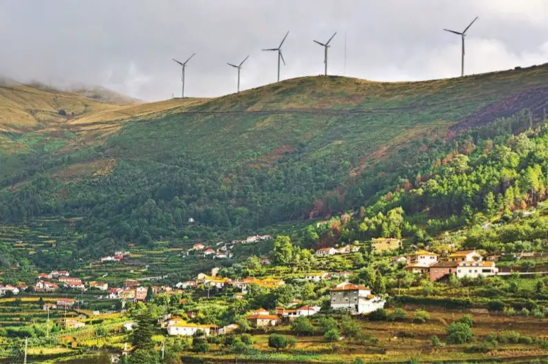 Molinos de viento en Portugal