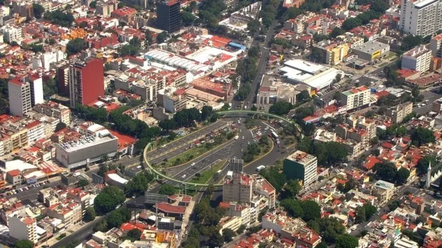 Vista Aérea de la Colonia Narvarte alcaldía de Benito Juárez