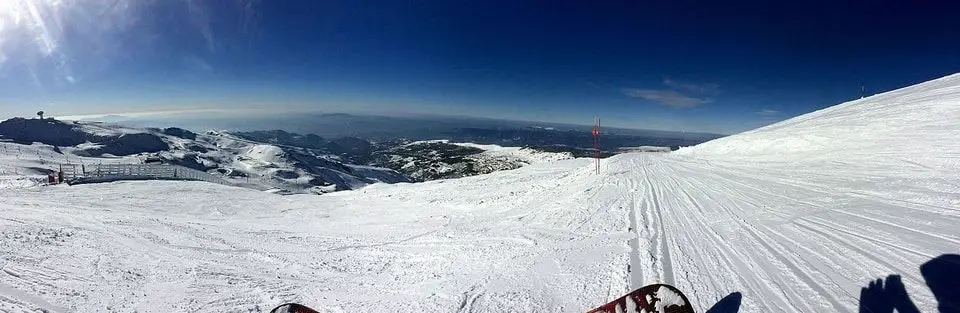 Pista de esquí en la Sierra Nevada de Granada