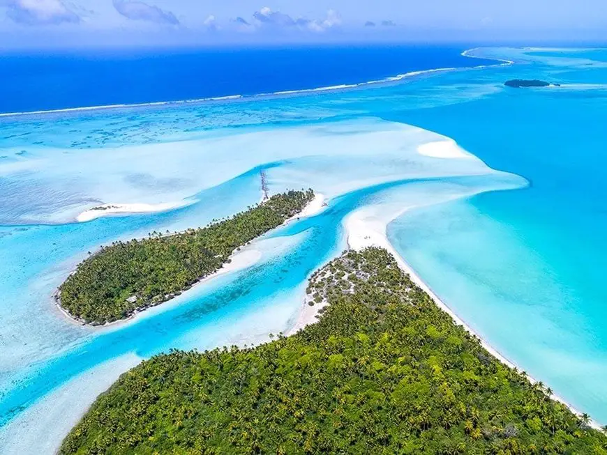 Vista Aérea de las Islas Cook