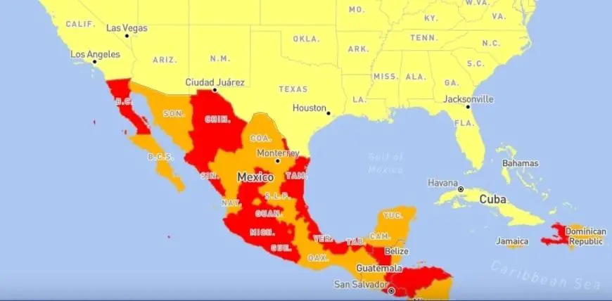 Mapa de inseguridad en México 2023