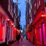 Ventanas en el Barrio Rojo de Ámsterdam