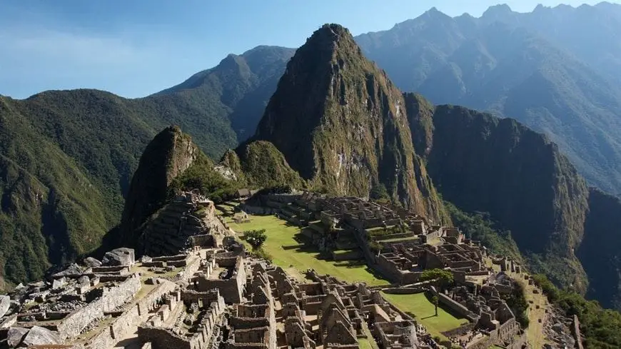 Machu Picchu vista desde el cielo