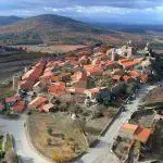 Vista aérea de Castelo Rodrigo Portugal