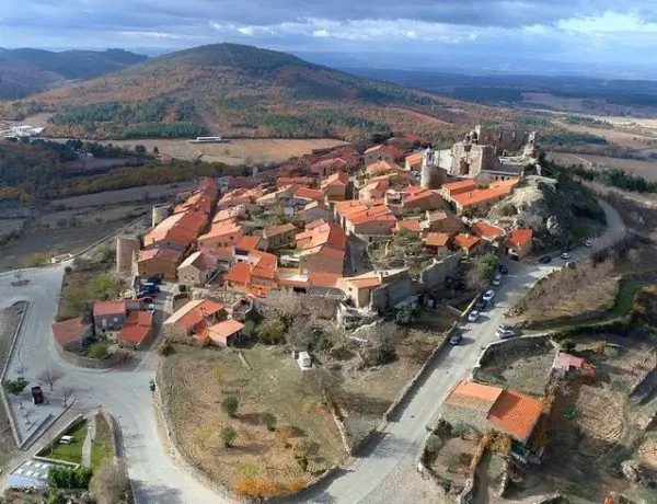Vista aérea de Castelo Rodrigo Portugal