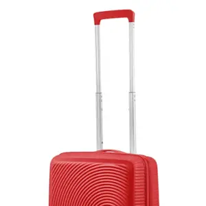 Asa telescópica en una maleta roja