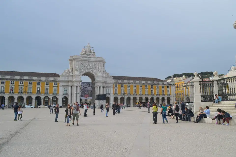 Plaza de Comercio en Lisboa, Portugal